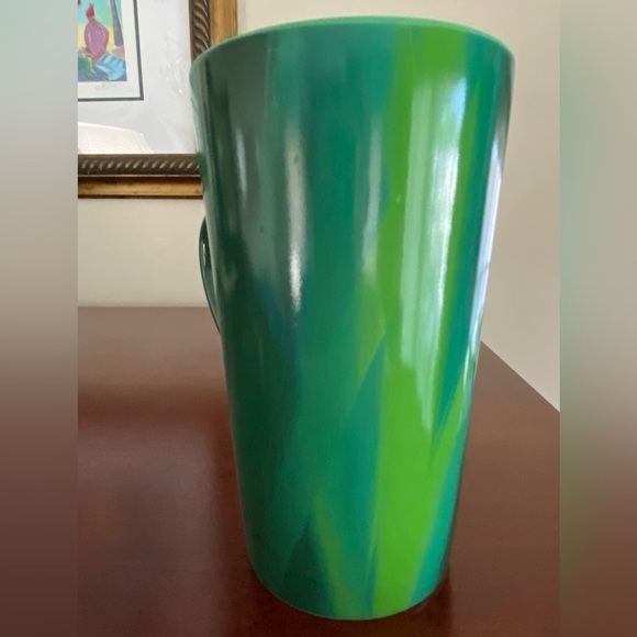 Starbucks Green Swirl Tall Coffee Mug 2022 16 Oz - Picture 5 of 7